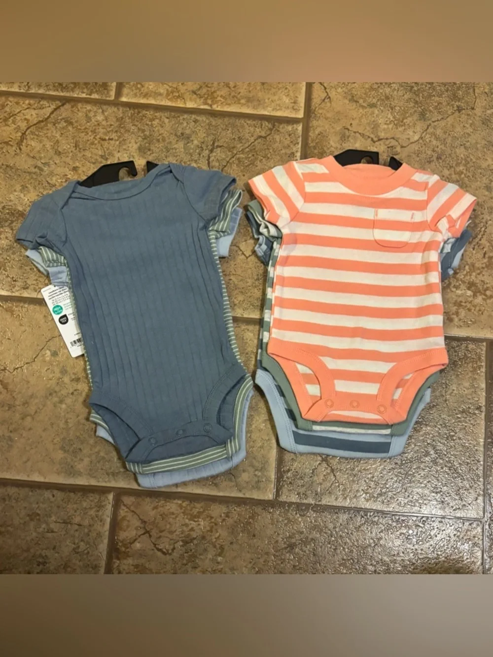 NWT *Bundle of 6* Carter's Child of Mine Baby Boy Bodysuits sz NB